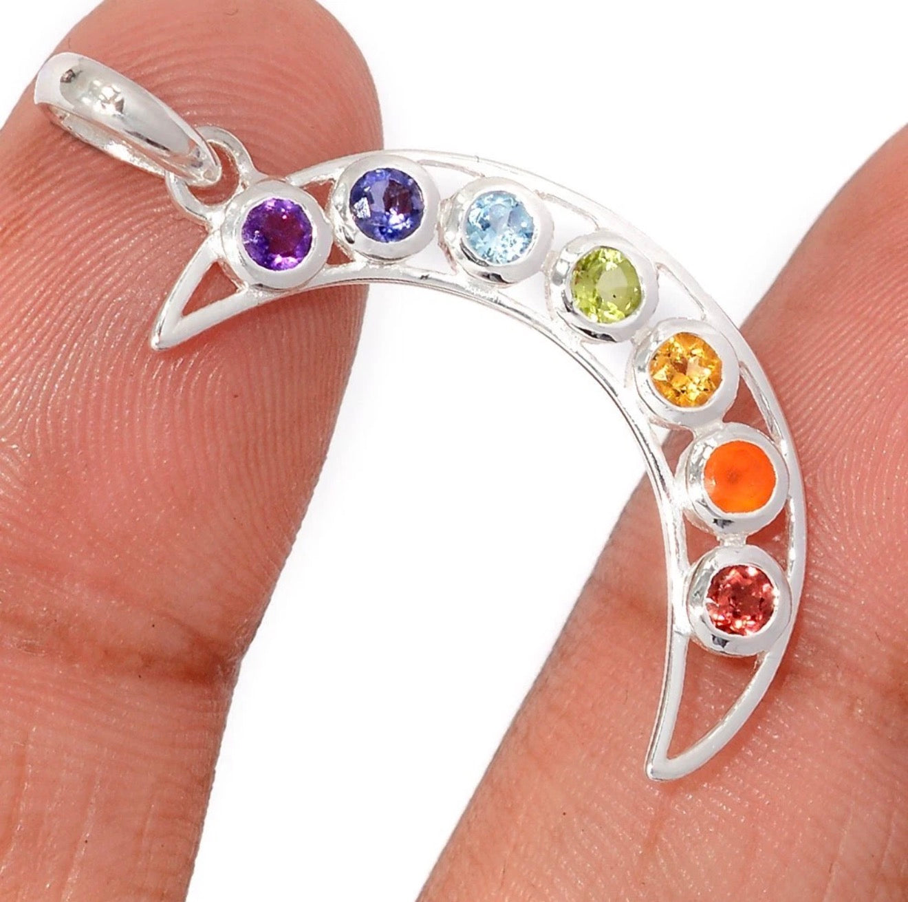 Chakra pendant 925 silver