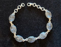 Sterling silver black rutile bracelet